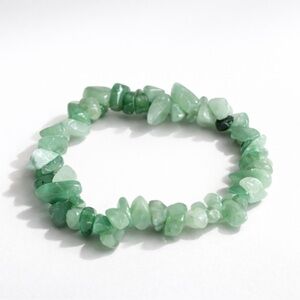 Green Aventurine Natural Chip Bracelet – Luck & Prosperity Energy